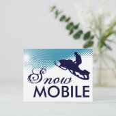 Carte Postale ciel haute motoneige (Debout devant)