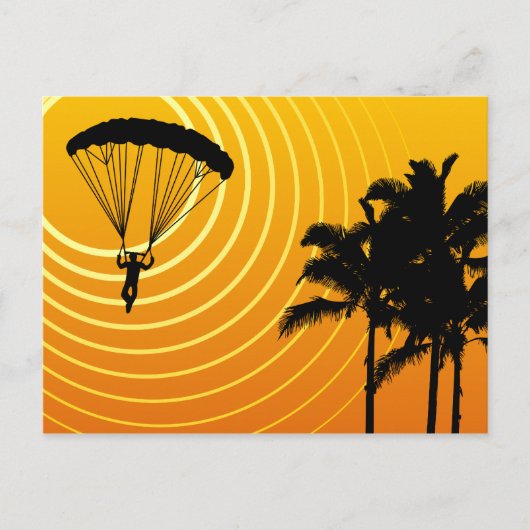 Carte Postale ciel haute parachutisme (Devant)