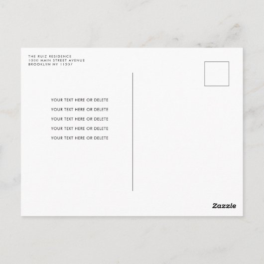 Carte Postale Ciel mignon nuage aquarelle rouge avion anniversai (Dos)