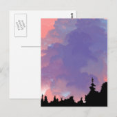 Carte Postale Ciel nocturne (Devant / Derrière)