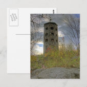 Carte Postale Ciel nuageux au-dessus de la tour Enger (Devant / Derrière)