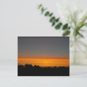 Carte Postale Ciel orange silhouette (Debout devant)