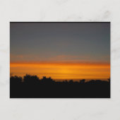 Carte Postale Ciel orange silhouette (Devant)