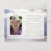 Carte Postale Ciel paisible en mémoire Sympathie Merci PostCard (Devant)