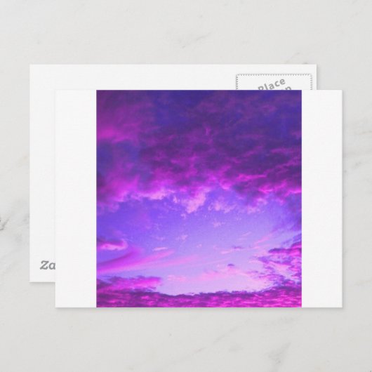 Carte Postale Ciel pourpre (Devant / Derrière)