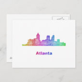 Carte Postale Ciel Rainbow Atlanta (Devant / Derrière)