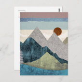 Carte Postale Ciel rayé de montagne (Devant / Derrière)