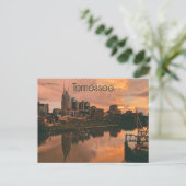Carte Postale Cieux orange sur Nashville Tennessee (Debout devant)