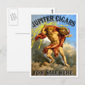 Carte Postale Cigares Jupiter, 1868 (Devant / Derrière)