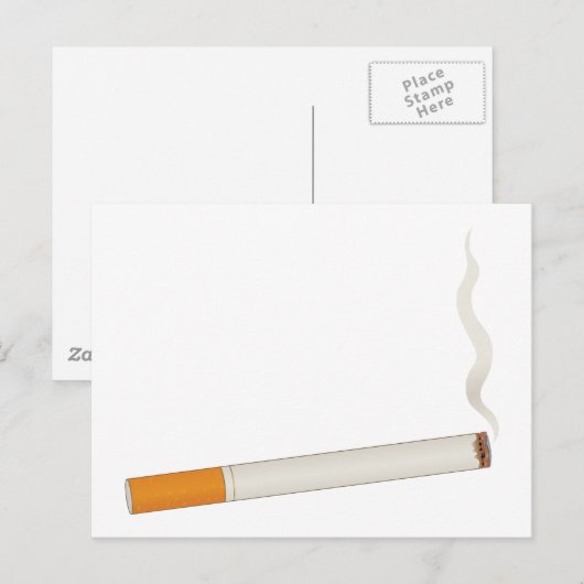 Carte Postale Cigarette (Devant / Derrière)