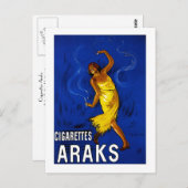 Carte Postale Cigarettes Araks (Devant / Derrière)