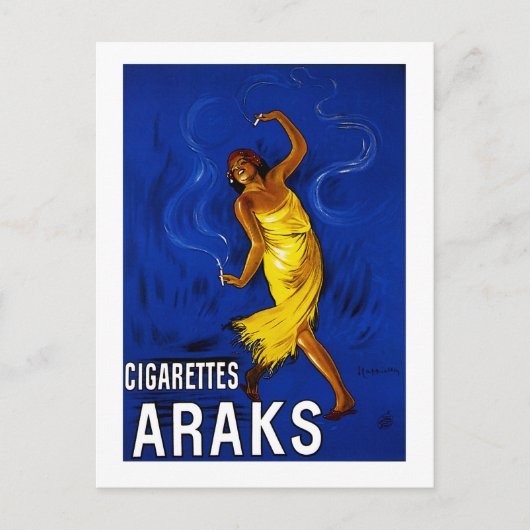 Carte Postale Cigarettes Araks (Devant)