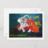 Carte Postale cigarettes éléphantes-1900 (Devant / Derrière)