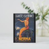 Carte Postale Cigarettes NERMA Egyptiennes (Debout devant)