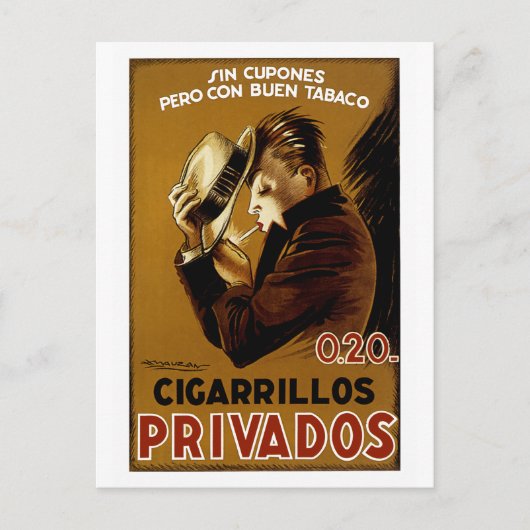 Carte Postale Cigarillos Privados (Devant)