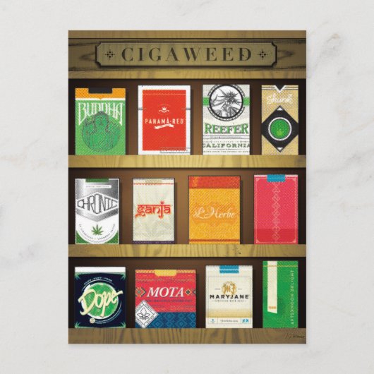 Carte Postale Cigaweed (Devant)