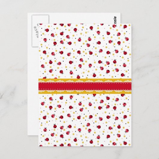 Carte Postale Cignon rouge blanc blanc foncé (Devant / Derrière)