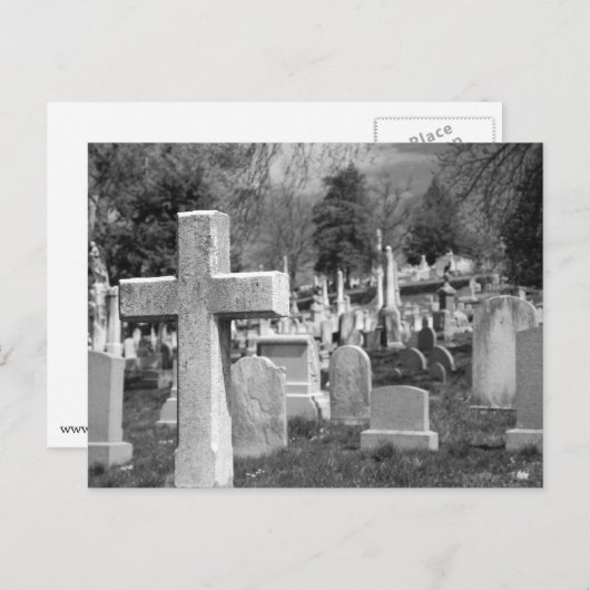 Carte Postale cimetière (Devant / Derrière)