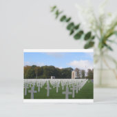 Carte Postale Cimetière américain Luxembourg (Debout devant)