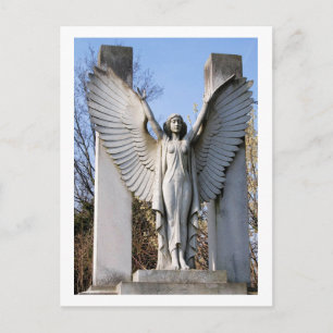Carte Postale Cimetière Angel de propagation ailes