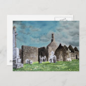 Carte Postale Cimetière celtique de Clonmacnoise (Devant / Derrière)