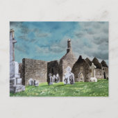 Carte Postale Cimetière celtique de Clonmacnoise (Devant)