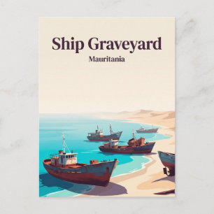 Carte Postale Cimetière de navires Mauritanie