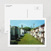 Carte Postale Cimetière de Saint-Louis, La Nouvelle-Orléans Vint (Devant / Derrière)