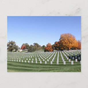 Carte Postale Cimetière Leavenworth Kansas à l'automne