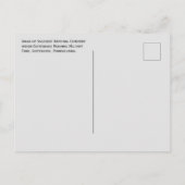 Carte Postale Cimetière national de Gettysburg (Dos)