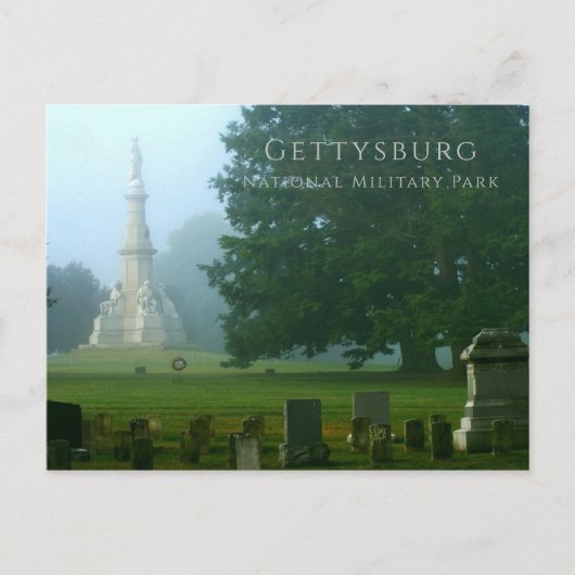 Carte Postale Cimetière national de Gettysburg (Devant)