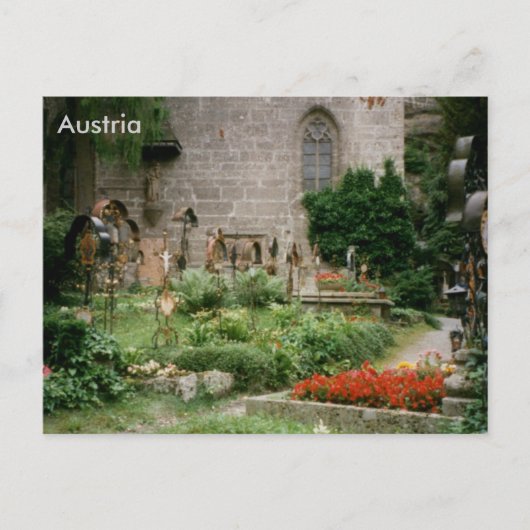 Carte Postale Cimetière Saint-Pierre, Salzbourg, Autriche (Devant)