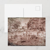 Carte Postale Cimetière Sleepy Hollow Vintage (Devant / Derrière)