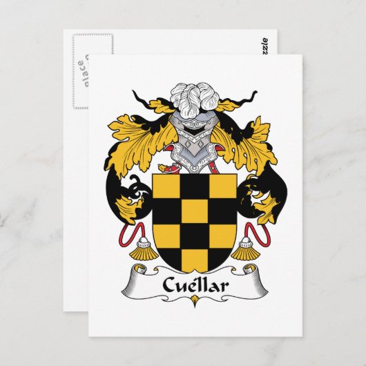 Carte Postale Cimier Cuellaire (Devant / Derrière)