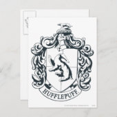 Carte Postale Cimier de Hufflepuff (Devant / Derrière)