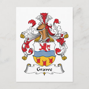 Carte Postale Cimier de la famille Grawe