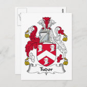 Carte Postale Cimier familial Tudor (Devant / Derrière)