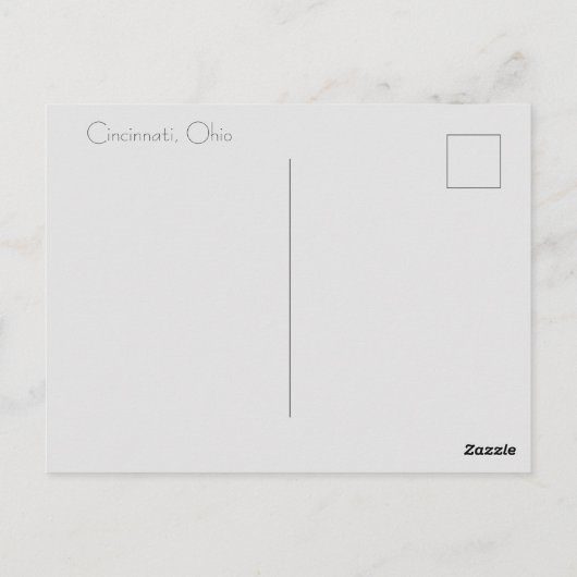 Carte postale Cincinnati (Dos)