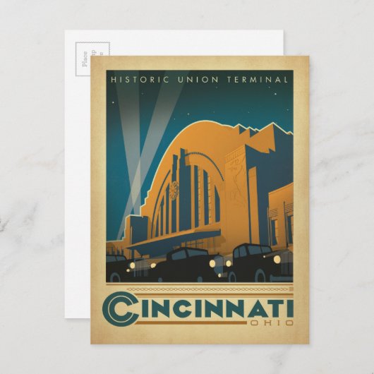 Carte Postale Cincinnati, OH (Devant / Derrière)