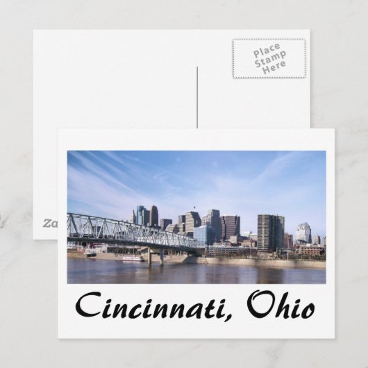 Carte Postale Cincinnati Ohio (Devant / Derrière)