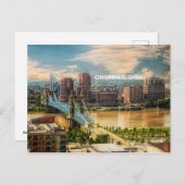 Carte Postale Cincinnati, Ohio (Devant / Derrière)