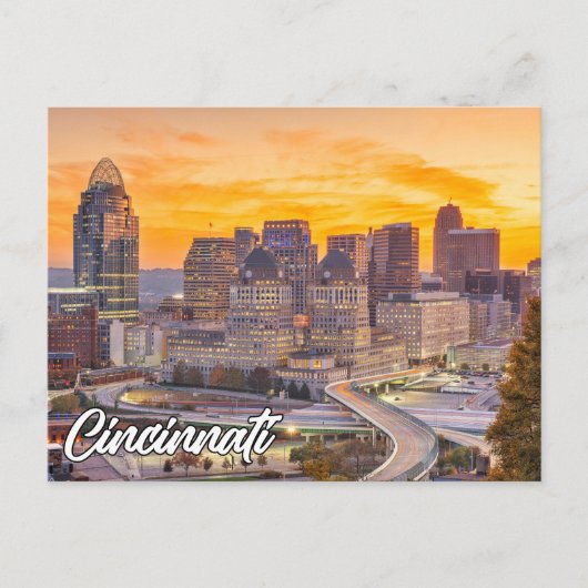 Carte Postale Cincinnati, Ohio, États-Unis (Devant)