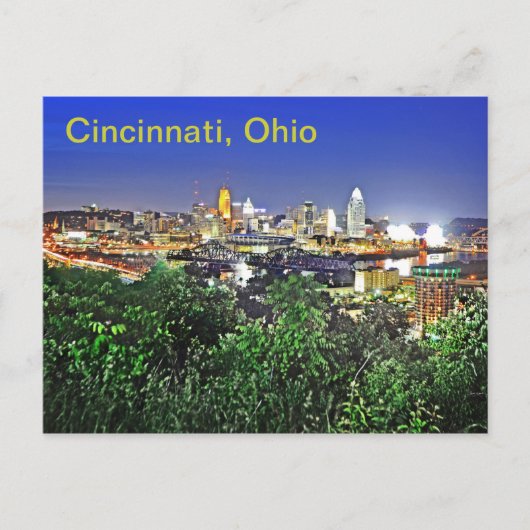 Carte Postale Cincinnati, Ohio, États-Unis (Devant)