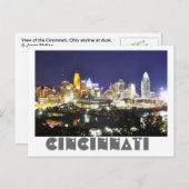 Carte Postale Cincinnati, Ohio, la Queen City. (Devant / Derrière)