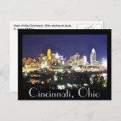 Carte Postale Cincinnati, Ohio, la Queen City. (Devant / Derrière)
