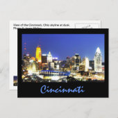 Carte Postale Cincinnati, Ohio, la Queen City. (Devant / Derrière)