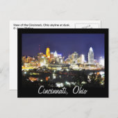 Carte Postale Cincinnati, Ohio, la Queen City. (Devant / Derrière)