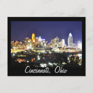 Carte Postale Cincinnati, Ohio, la Queen City.