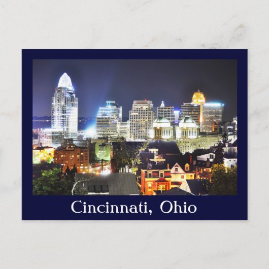 Carte Postale Cincinnati, Ohio, la Queen City. (Devant)