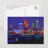 Carte Postale Cincinnati, Ohio, la ville reine (Devant / Derrière)